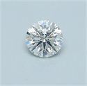 Natural Diamond 0.40 Carats, Round with Very Good Cut, G Color, SI2 Clarity and Certified by GIA
