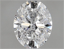 Natural Diamond 1.01 Carats, Oval with  Cut, D Color, SI1 Clarity and Certified by GIA