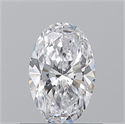 Natural Diamond 0.70 Carats, Oval with  Cut, D Color, SI1 Clarity and Certified by GIA