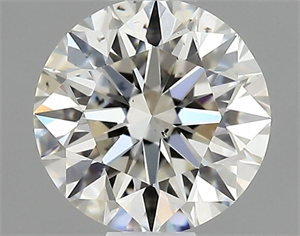 Picture of Natural Diamond 0.44 Carats, Round with Excellent Cut, I Color, SI1 Clarity and Certified by GIA
