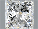 Natural Diamond 0.48 Carats, Princess with  Cut, H Color, VVS1 Clarity and Certified by GIA