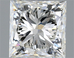 Picture of Natural Diamond 0.48 Carats, Princess with  Cut, H Color, VVS1 Clarity and Certified by GIA