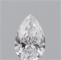 Natural Diamond 0.50 Carats, Pear with  Cut, D Color, VS2 Clarity and Certified by GIA