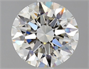 Natural Diamond 2.01 Carats, Round with Excellent Cut, J Color, VS1 Clarity and Certified by GIA