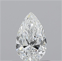 Natural Diamond 0.51 Carats, Pear with  Cut, E Color, VS1 Clarity and Certified by GIA