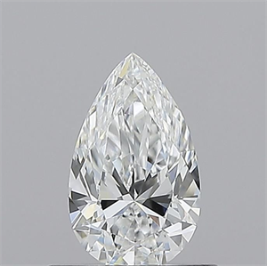 Picture of Natural Diamond 0.51 Carats, Pear with  Cut, E Color, VS1 Clarity and Certified by GIA