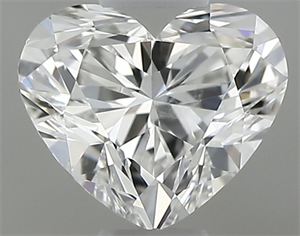 Foto Diamante Natural 0.40 quilates, Corazón , Color F, claridad SI2 y certificado GIA de