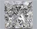 Natural Diamond 1.22 Carats, Princess with  Cut, H Color, VS1 Clarity and Certified by GIA
