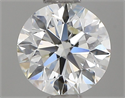 Natural Diamond 0.70 Carats, Round with Excellent Cut, H Color, IF Clarity and Certified by IGI
