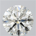 Natural Diamond 4.01 Carats, Round with Excellent Cut, M Color, SI2 Clarity and Certified by GIA
