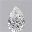 Natural Diamond 1.70 Carats, Pear with  Cut, D Color, SI2 Clarity and Certified by GIA