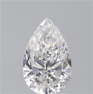 Picture of Natural Diamond 1.70 Carats, Pear with  Cut, D Color, SI2 Clarity and Certified by GIA