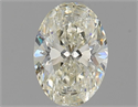 Natural Diamond 1.03 Carats, Oval with  Cut, K Color, SI2 Clarity and Certified by GIA