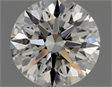 Natural Diamond 0.71 Carats, Round with Excellent Cut, F Color, VVS2 Clarity and Certified by IGI
