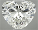 Natural Diamond 0.60 Carats, Heart with  Cut, L Color, SI2 Clarity and Certified by GIA