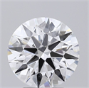 Lab Grown Diamond 3.01 Carats, Round with Ideal Cut, D Color, VVS1 Clarity and Certified by IGI