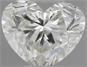 Natural Diamond 0.52 Carats, Heart with  Cut, J Color, VVS2 Clarity and Certified by IGI