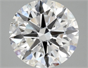 Lab Grown Diamond 3.09 Carats, Round with Ideal Cut, D Color, VS1 Clarity and Certified by IGI