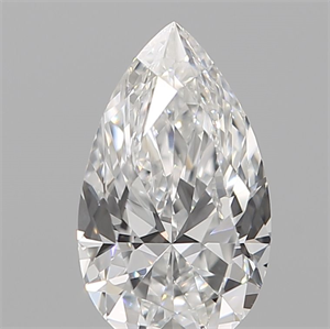Picture of Natural Diamond 0.12 Carats, Pear with  Cut, E Color, SI1 Clarity and Certified by IGI