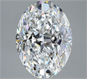 Natural Diamond 3.51 Carats, Oval with  Cut, E Color, VS1 Clarity and Certified by GIA