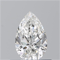 Diamante Natural 0.50 quilates, De pera , Color F, claridad VVS1 y certificado GIA
