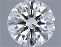 Natural Diamond 0.50 Carats, Round with Excellent Cut, H Color, IF Clarity and Certified by IGI