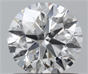 Natural Diamond 0.90 Carats, Round with Excellent Cut, F Color, SI1 Clarity and Certified by IGI