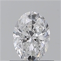 Natural Diamond 0.71 Carats, Oval with  Cut, E Color, VS2 Clarity and Certified by GIA