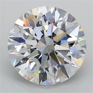 Picture of Lab Grown Diamond 1.08 Carats, Round with Excellent Cut, D Color, VS1 Clarity and Certified by IGI
