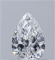 Diamante Natural 0.41 quilates, De pera , Color D, claridad VVS2 y certificado GIA