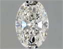 Natural Diamond 0.50 Carats, Oval with  Cut, G Color, VVS2 Clarity and Certified by GIA