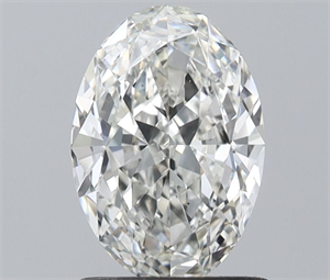 Picture of Natural Diamond 1.00 Carats, Oval with  Cut, H Color, VS1 Clarity and Certified by IGI