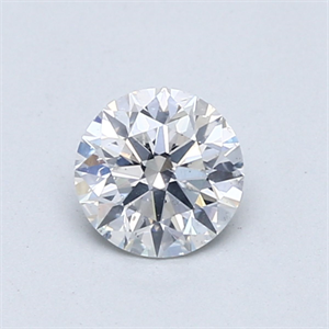 Picture of Natural Diamond 0.66 Carats, Round with Excellent Cut, E Color, SI2 Clarity and Certified by GIA
