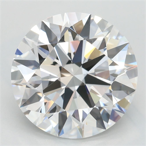 Picture of Lab Grown Diamond 3.97 Carats, Round with Excellent Cut, D Color, FL Clarity and Certified by GIA