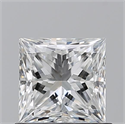 Natural Diamond 0.91 Carats, Princess with  Cut, G Color, VS2 Clarity and Certified by GIA