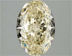 Picture of Lab Grown Diamond 3.08 Carats, Oval with  Cut, Fancy Intense Yellow Color, VS1 Clarity and Certified by IGI