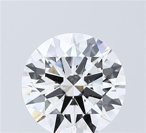 Picture of Lab Grown Diamond 3.01 Carats, Round with Ideal Cut, D Color, VS1 Clarity and Certified by IGI