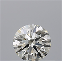 Natural Diamond 0.41 Carats, Round with Excellent Cut, I Color, IF Clarity and Certified by IGI