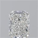 Natural Diamond 0.50 Carats, Radiant with  Cut, H Color, VS1 Clarity and Certified by GIA