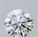 Natural Diamond 0.54 Carats, Round with Excellent Cut, E Color, SI1 Clarity and Certified by GIA