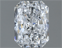 Natural Diamond 0.50 Carats, Radiant with  Cut, D Color, VVS1 Clarity and Certified by GIA