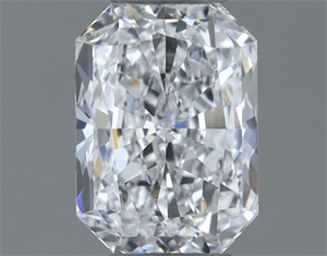 Picture of Natural Diamond 0.50 Carats, Radiant with  Cut, D Color, VVS1 Clarity and Certified by GIA