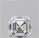 Natural Diamond 1.01 Carats, Asscher with  Cut, H Color, VVS1 Clarity and Certified by GIA