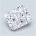 Diamante Natural 1.51 quilates, Radiante , Color E, claridad SI1 y certificado GIA