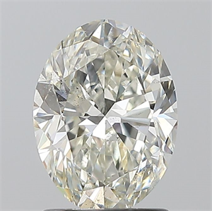 Foto Diamante Natural 1.50 quilates, Ovalado , Color J, claridad SI2 y certificado GIA de