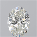 Natural Diamond 1.50 Carats, Oval with  Cut, J Color, SI1 Clarity and Certified by GIA