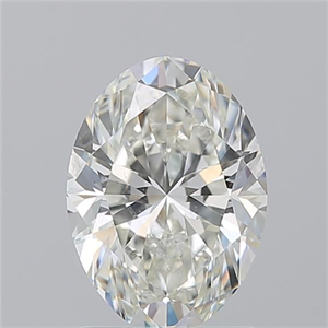 Picture of Natural Diamond 1.50 Carats, Oval with  Cut, J Color, SI1 Clarity and Certified by GIA
