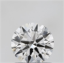 Lab Grown Diamond 1.10 Carats, Round with Ideal Cut, G Color, VS2 Clarity and Certified by IGI