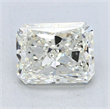 Natural Diamond 1.50 Carats, Radiant with  Cut, J Color, SI1 Clarity and Certified by GIA