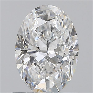Picture of Natural Diamond 0.70 Carats, Oval with  Cut, E Color, SI2 Clarity and Certified by GIA